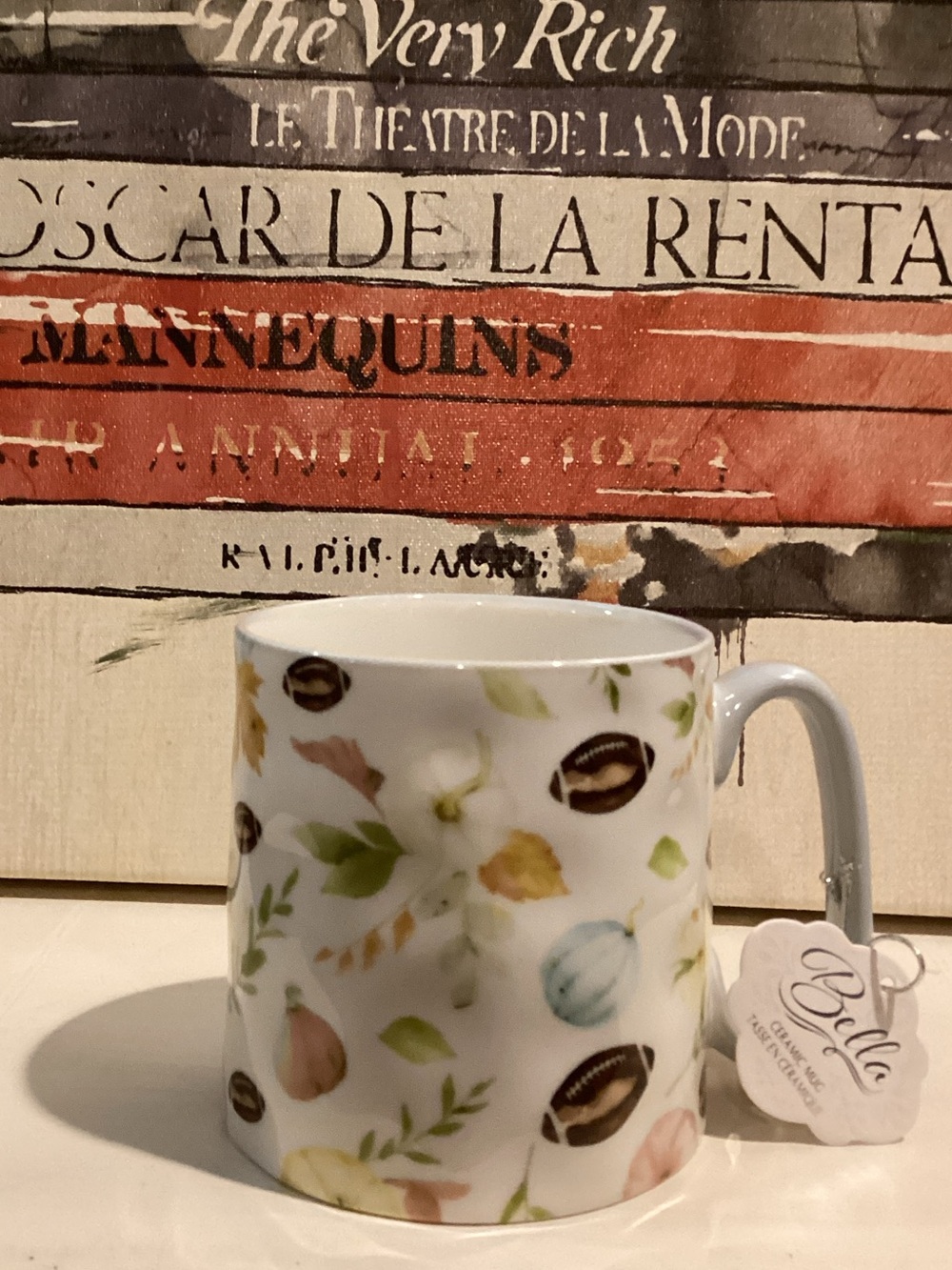 Autumn Football and Pumpkin Coffee Mug